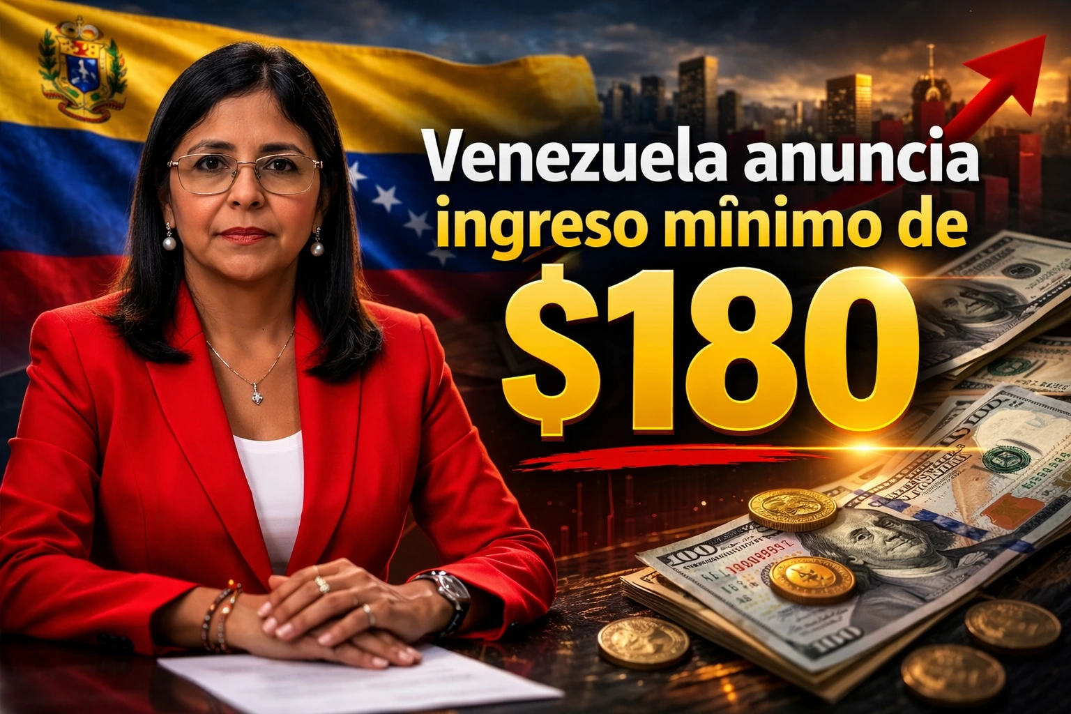 Venezuela anuncia ingreso mínimo de $180 claves de la reforma